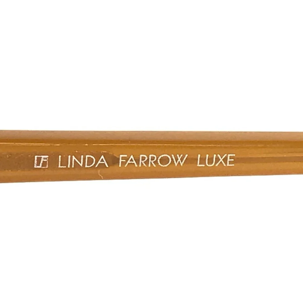 Linda Farrow Luxe Eyeglasses Frames LFL/178/4 Clear Brown Square 47-20-148